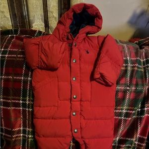 Excellent Condition Ralph Lauren Unisex Snowsuit! Size 6 months 🌹